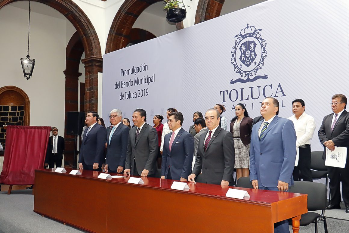 Se promulga Bando Municipal de Toluca 2019