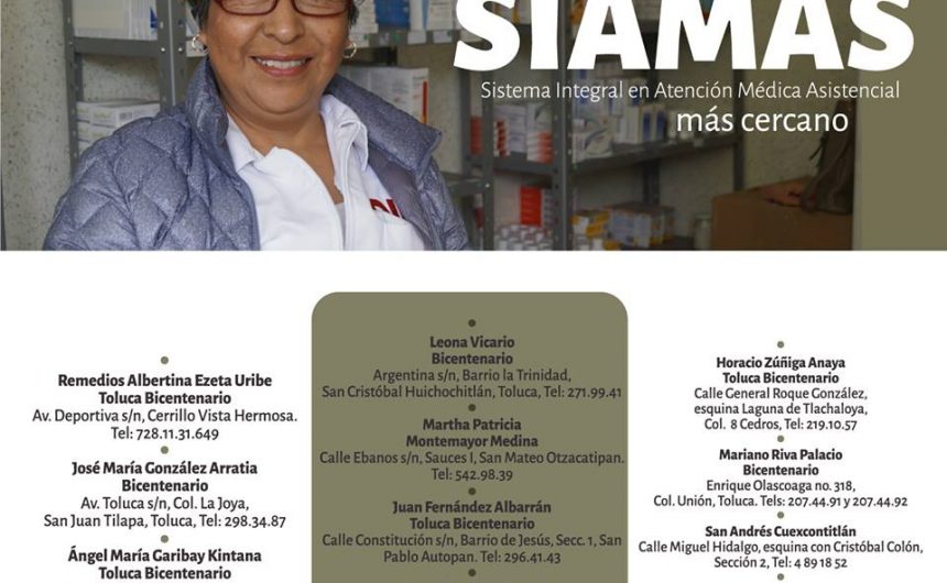 Impulsa Toluca cuidado de la salud a través de los SIAMAS