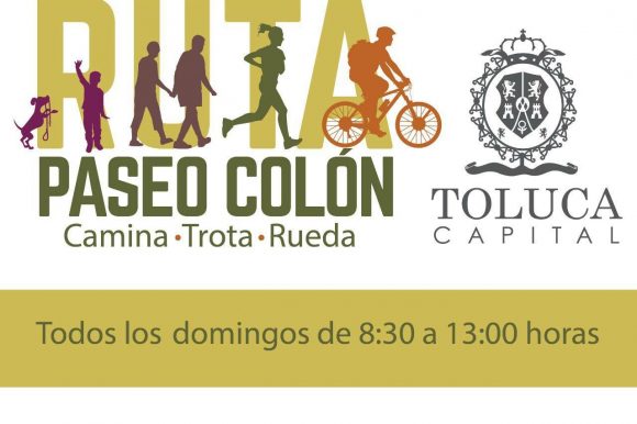 Invita Toluca a la Ruta Paseo Colón,  todos los domingos