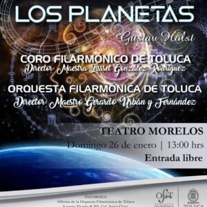 Con el concierto Los Planetas, la OFiT inicia la Temporada Dominical 2020