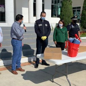 Recibe Toluca donación de equipo de protección para elementos de la policía municipal