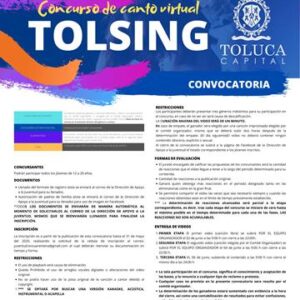 Invita Toluca al concurso de canto virtual Tolsing