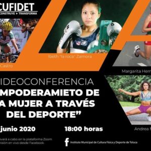 Ofrece IMCUFIDET videoconferencia sobre empoderamiento de la mujer en el deporte