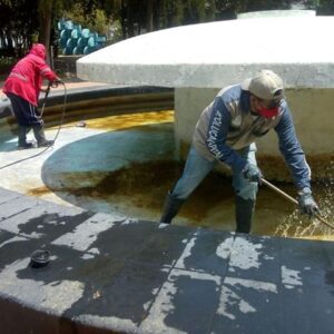Permanentes, tareas de mantenimiento en fuentes de Toluca