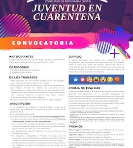 Invita Toluca a Concurso de Fotografía Digital Juventud en Cuarentena