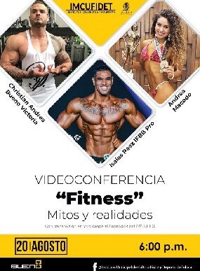 Invita IMCUFIDET a videoconferencia “Fitness: Mitos y Realidades”