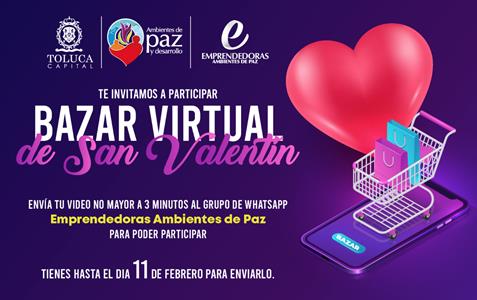 Prepara Toluca Bazar Virtual de San Valentín