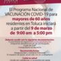 Llegan a Toluca las vacunas contra el COVID-19 para nuestros adultos mayores