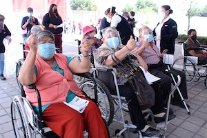 Tercer día exitoso de vacunación en Toluca