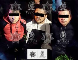 Detiene Policía Toluca a tres integrantes de la Banda “Los Kikas”