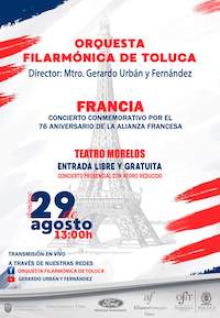 Prepara OFiT el concierto conmemorativo “Francia”