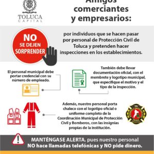 Alerta PC de Toluca sobre bomberos pirata