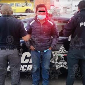 Con apoyo de la población, Policía Toluca detiene a presunto responsable del delito de robo