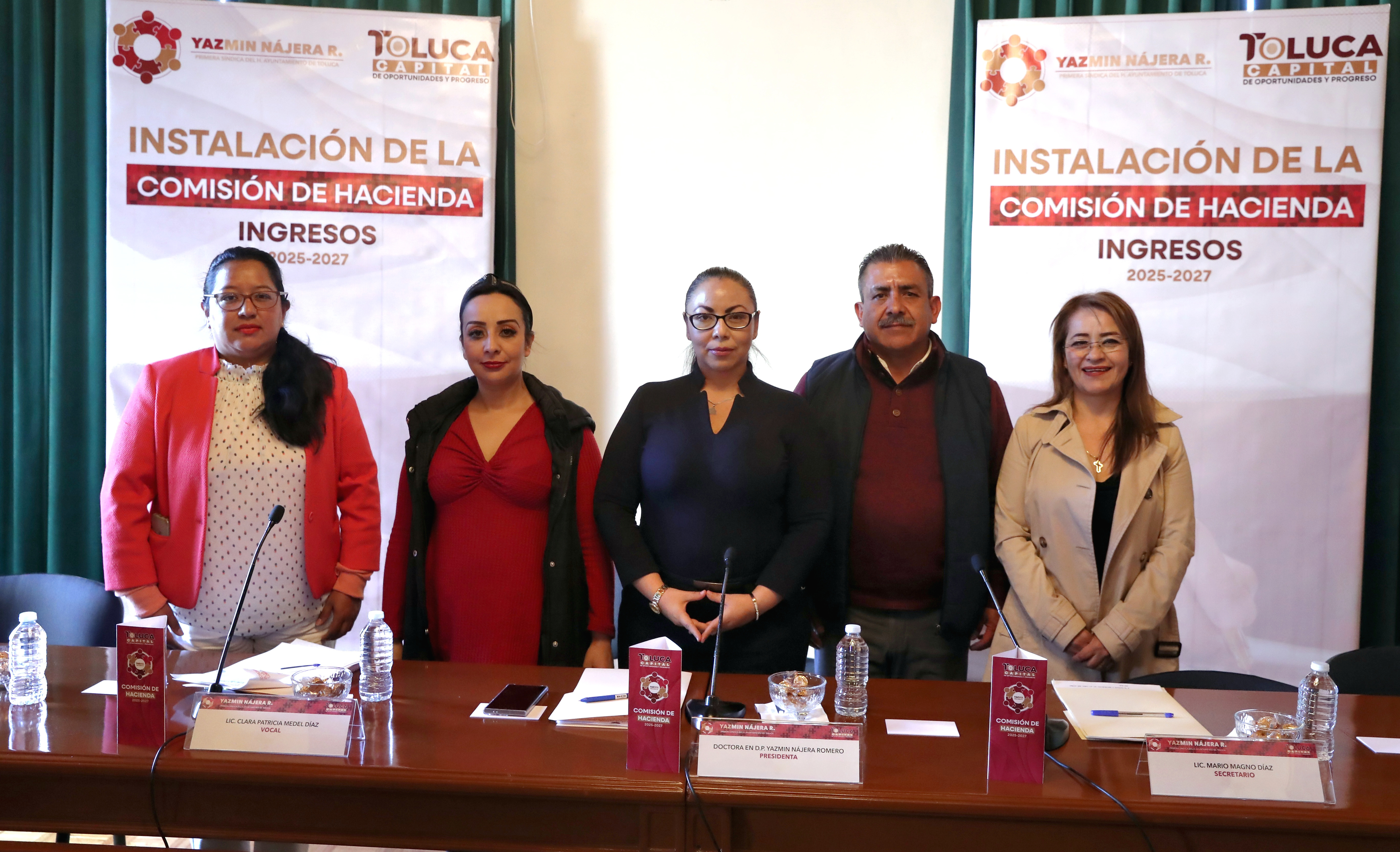 Queda instalada la Comisión de Hacienda en Toluca