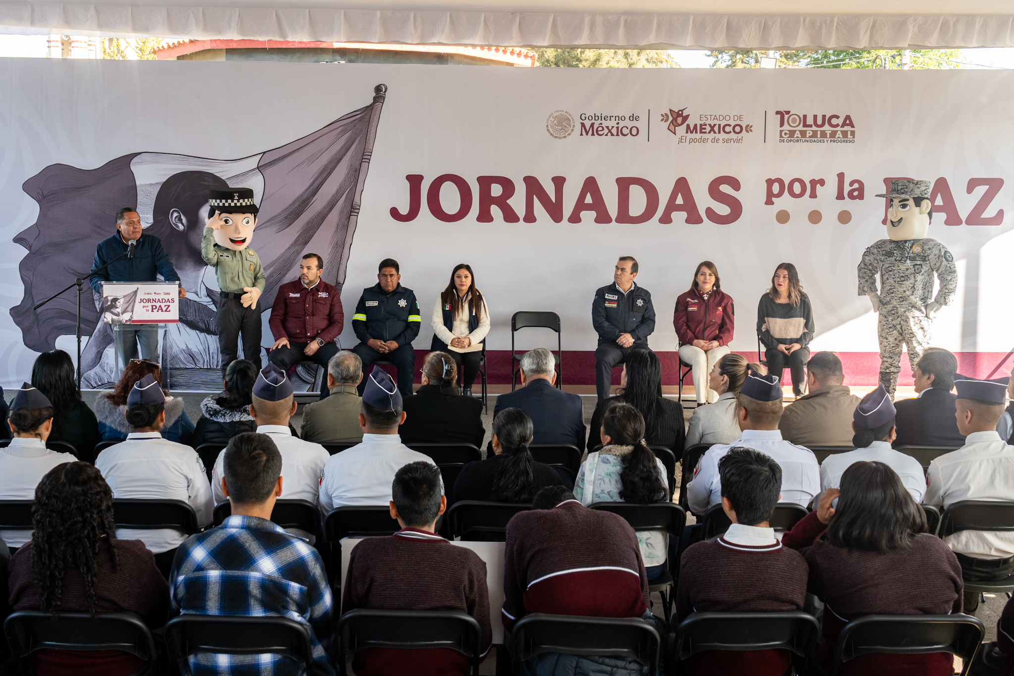 Llegan a San Pablo Autopan las Jornadas por la Paz. Recorrerán todos los rincones de Toluca