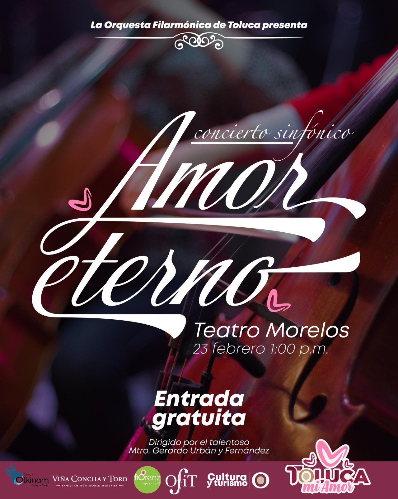 Invita Toluca a celebrar el amor con extraordinario concierto sinfónico de la OFiT