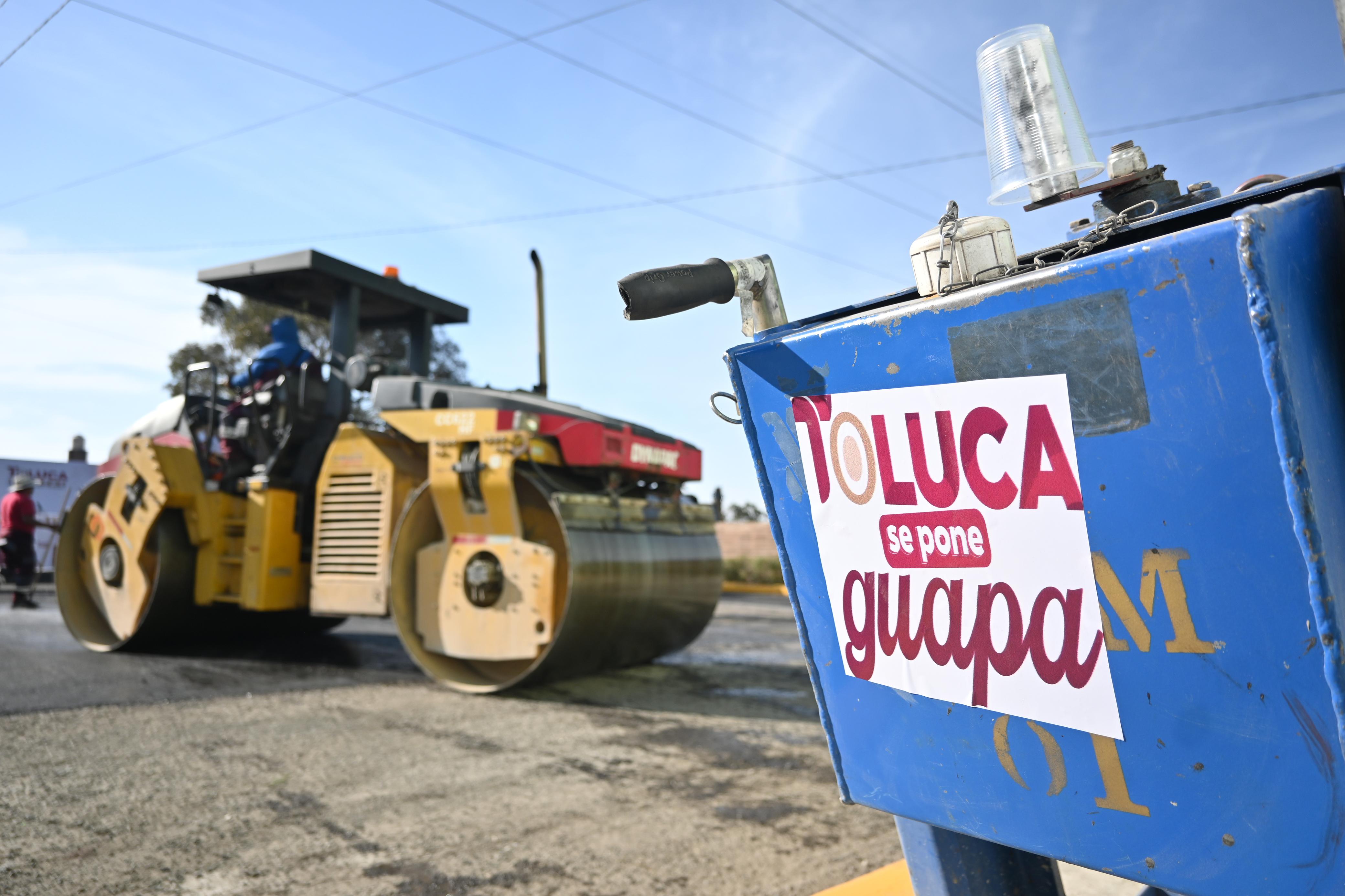 Toluca se pone guapa con pavimentación, bacheo y mantenimiento de calles