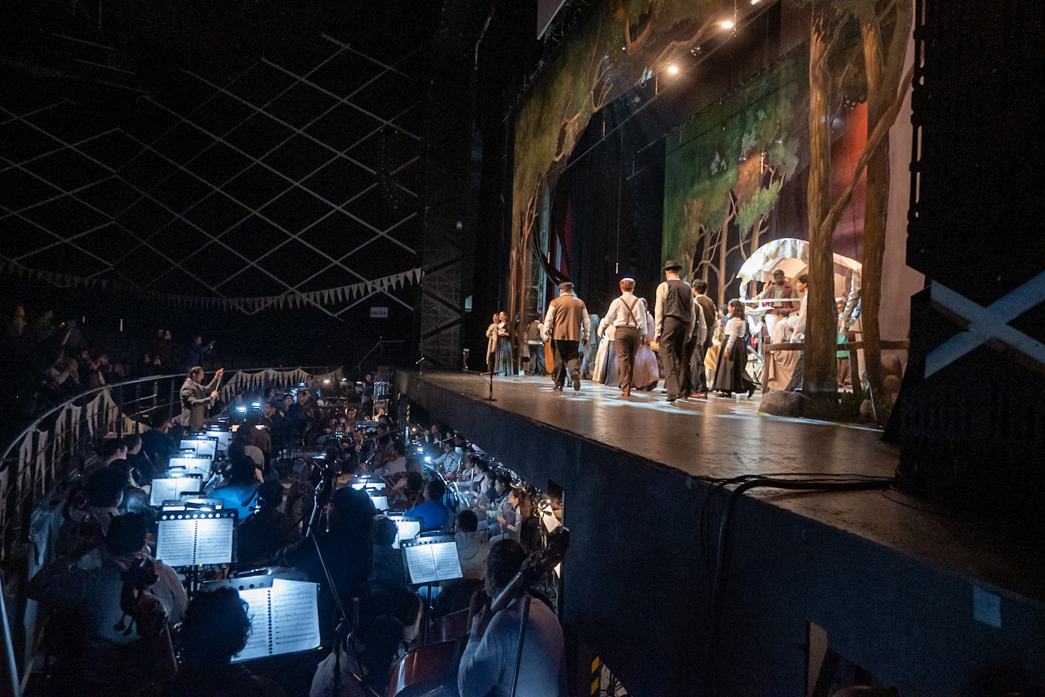 Todo listo para Pagliacci, una de las obras más emblemáticas
