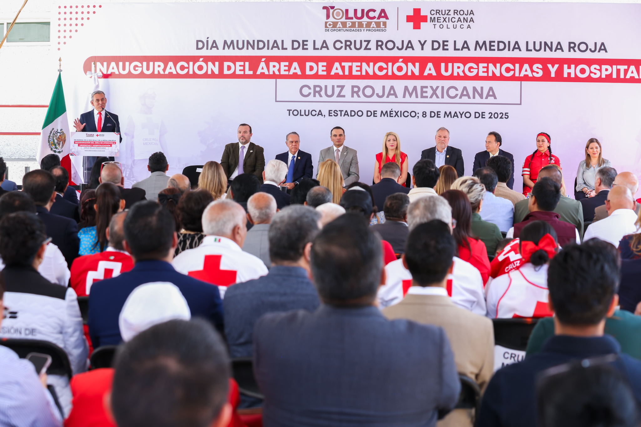 Recibe Gobierno municipal de Toluca testimonio de agradecimiento de la Cruz Roja Mexicana
