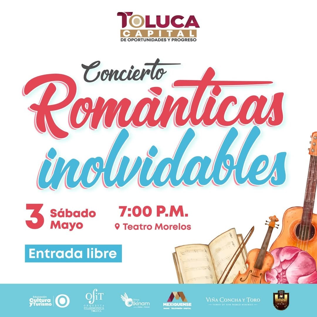 Celebrará Toluca a las mamás con el concierto Románticas inolvidables