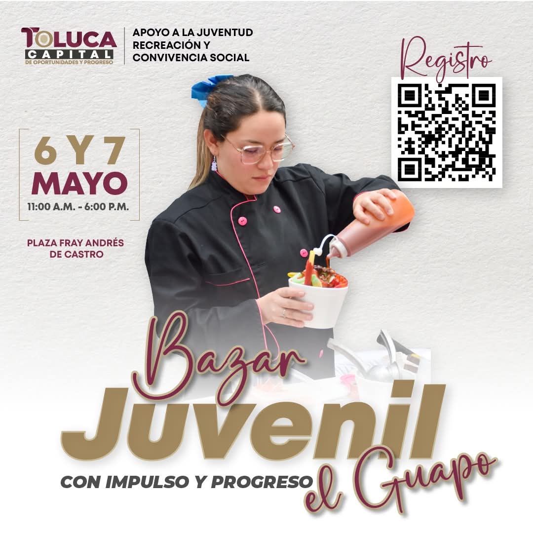 Podrán jóvenes emprendedores ofrecer sus productos en Bazar Juvenil El Guapo impulsado por el Gobierno municipal