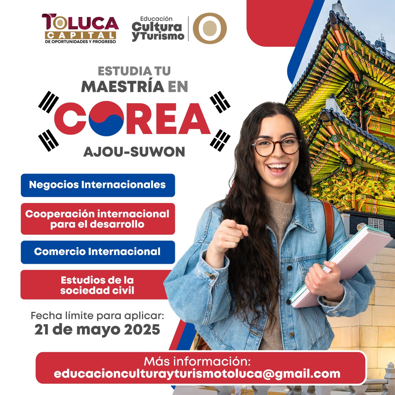 Se fortalece hermandad entre Suwon, Corea, y Toluca con becas para toluqueños