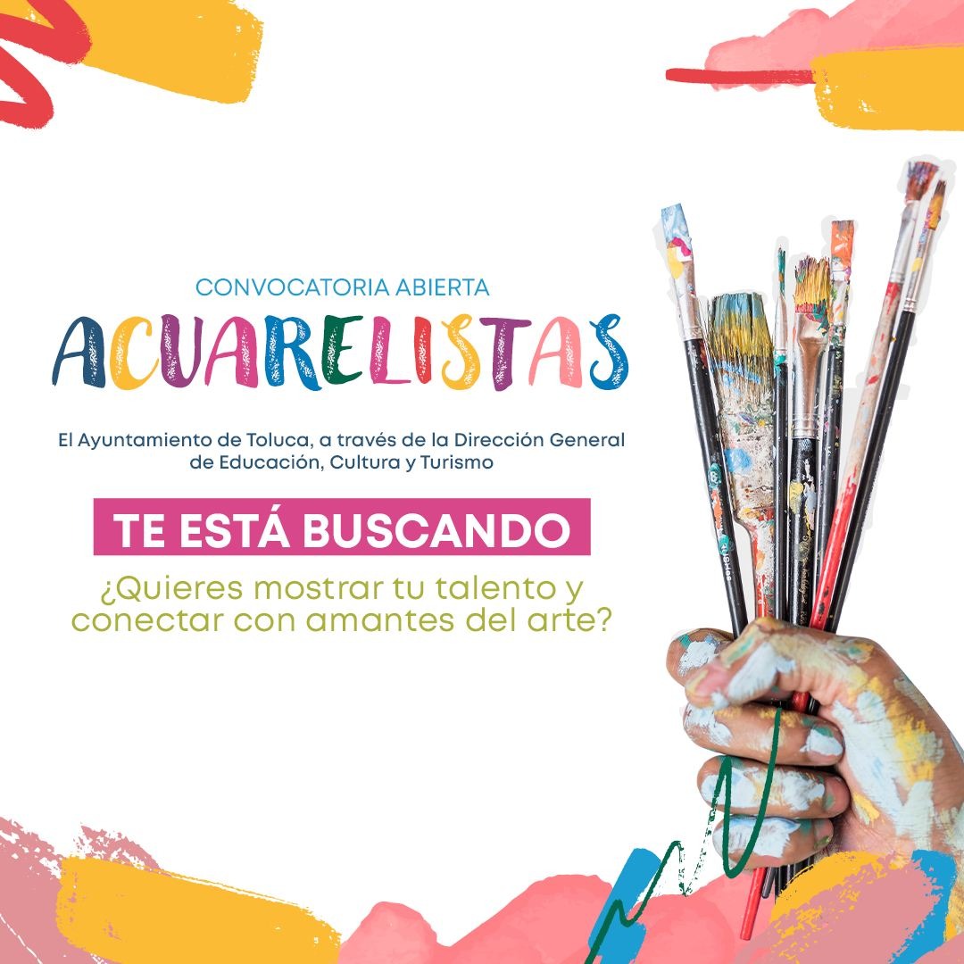 Abre Gobierno municipal Mercado de arte local Entre pinceles y sabores para acuarelistas toluqueños