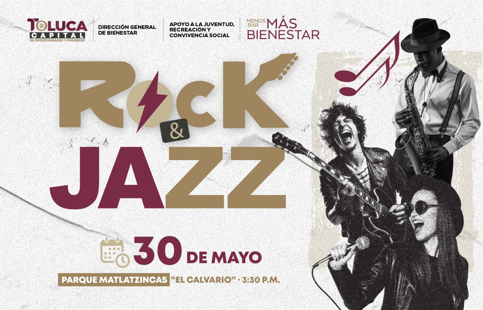 Invita Toluca a jóvenes a disfrutar de concierto gratuito de Rock & Jazz