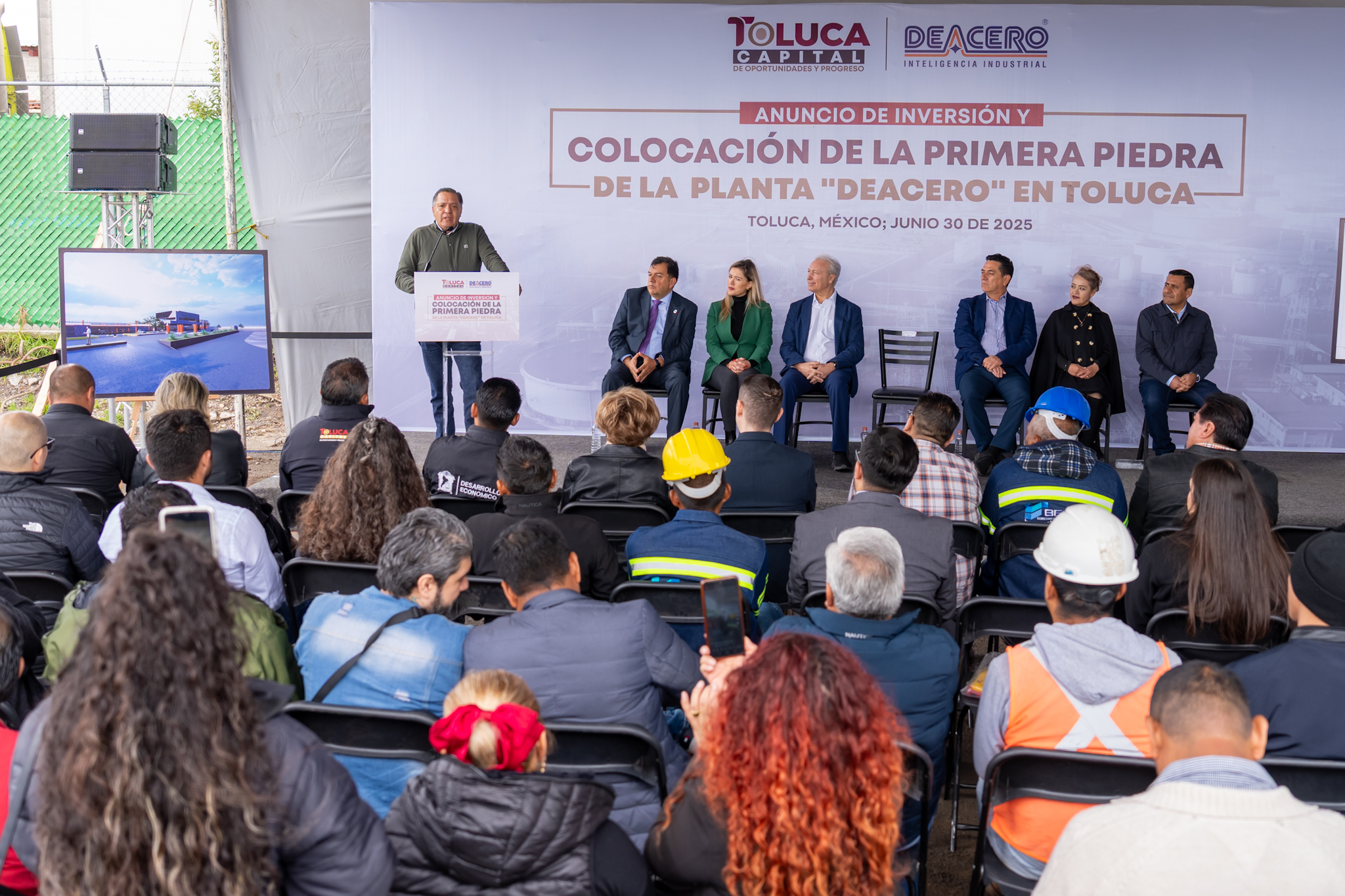 Confía empresa DEACERO en Toluca para abrir una planta más en el país