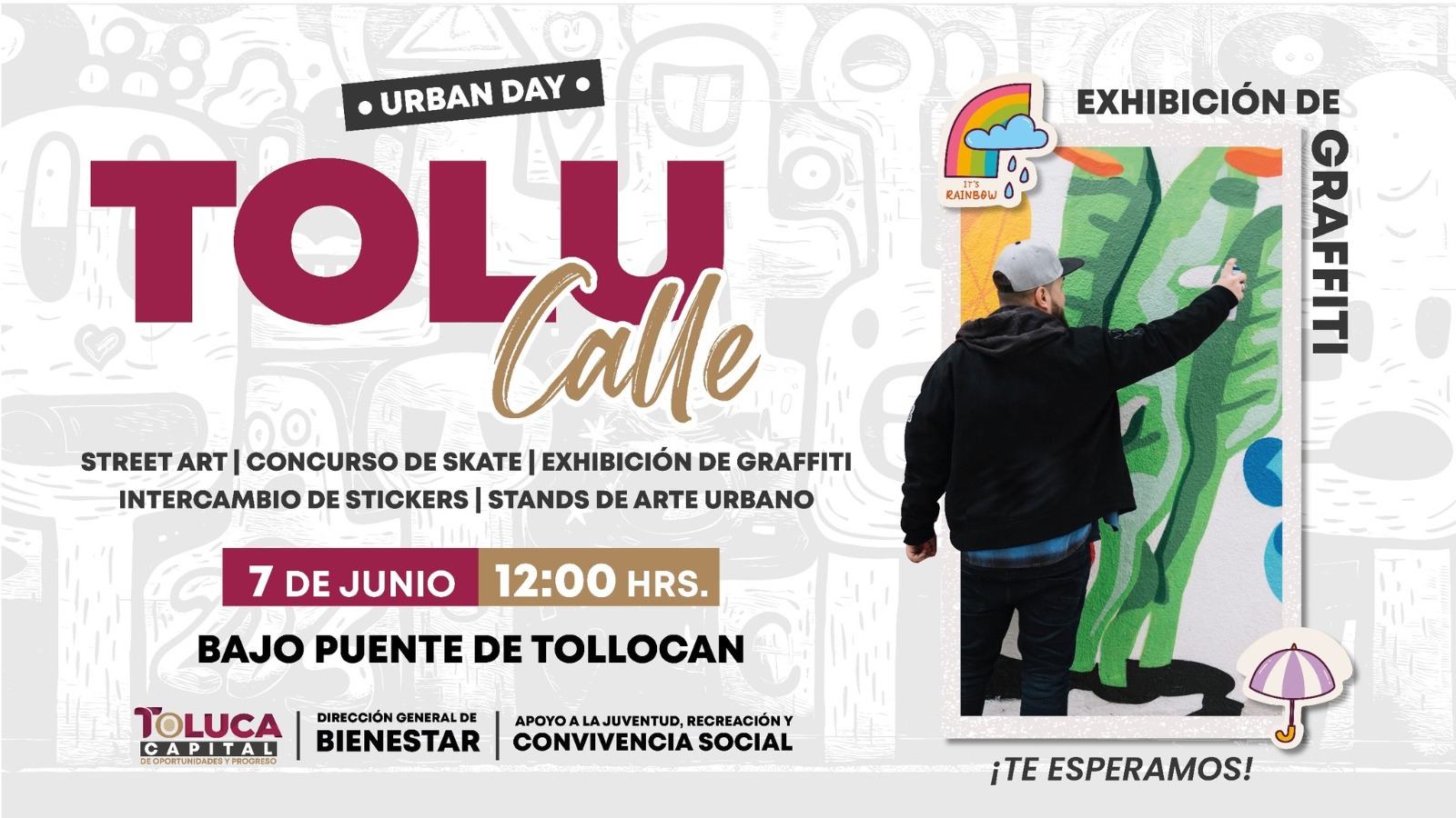 Podrán jóvenes mostrar su talento y participar en concursos del  Urban Day, Tolu Calle