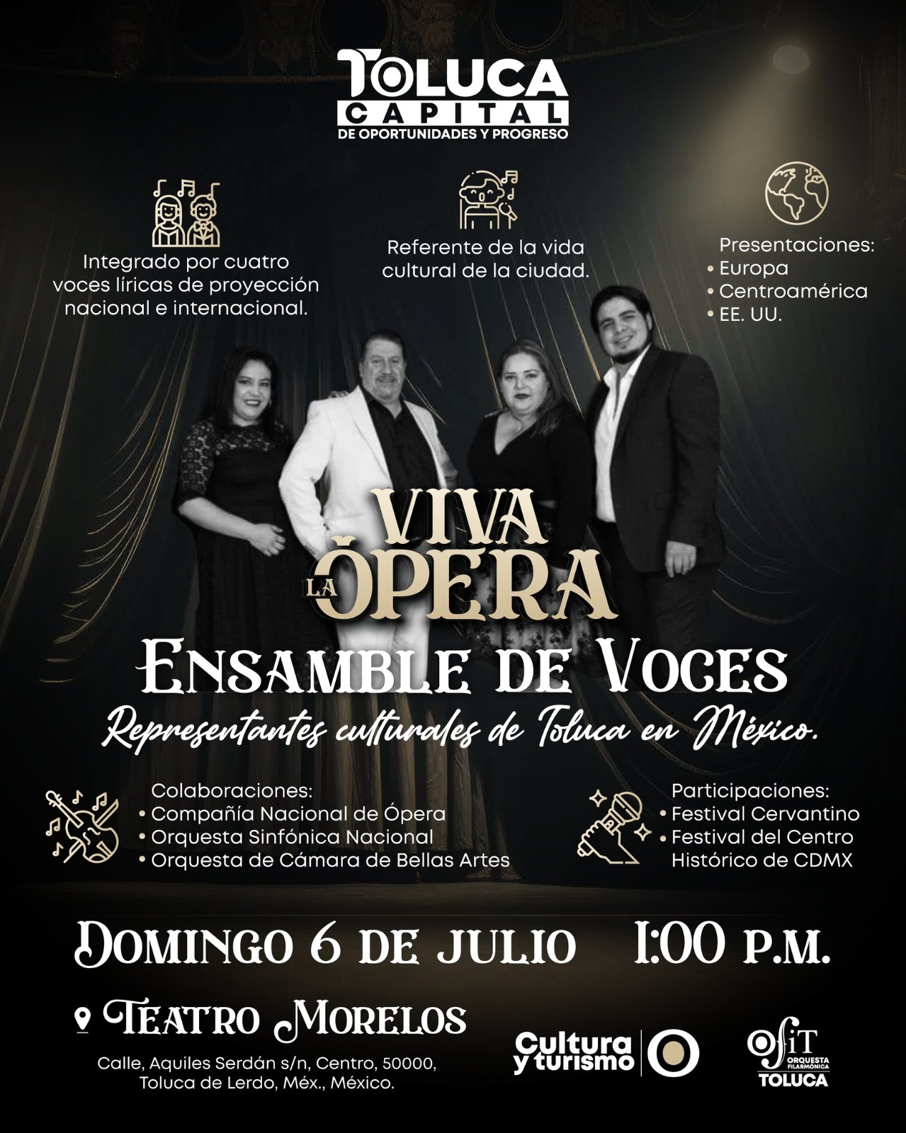 Tendrá Toluca una tarde de ópera con la OFiT