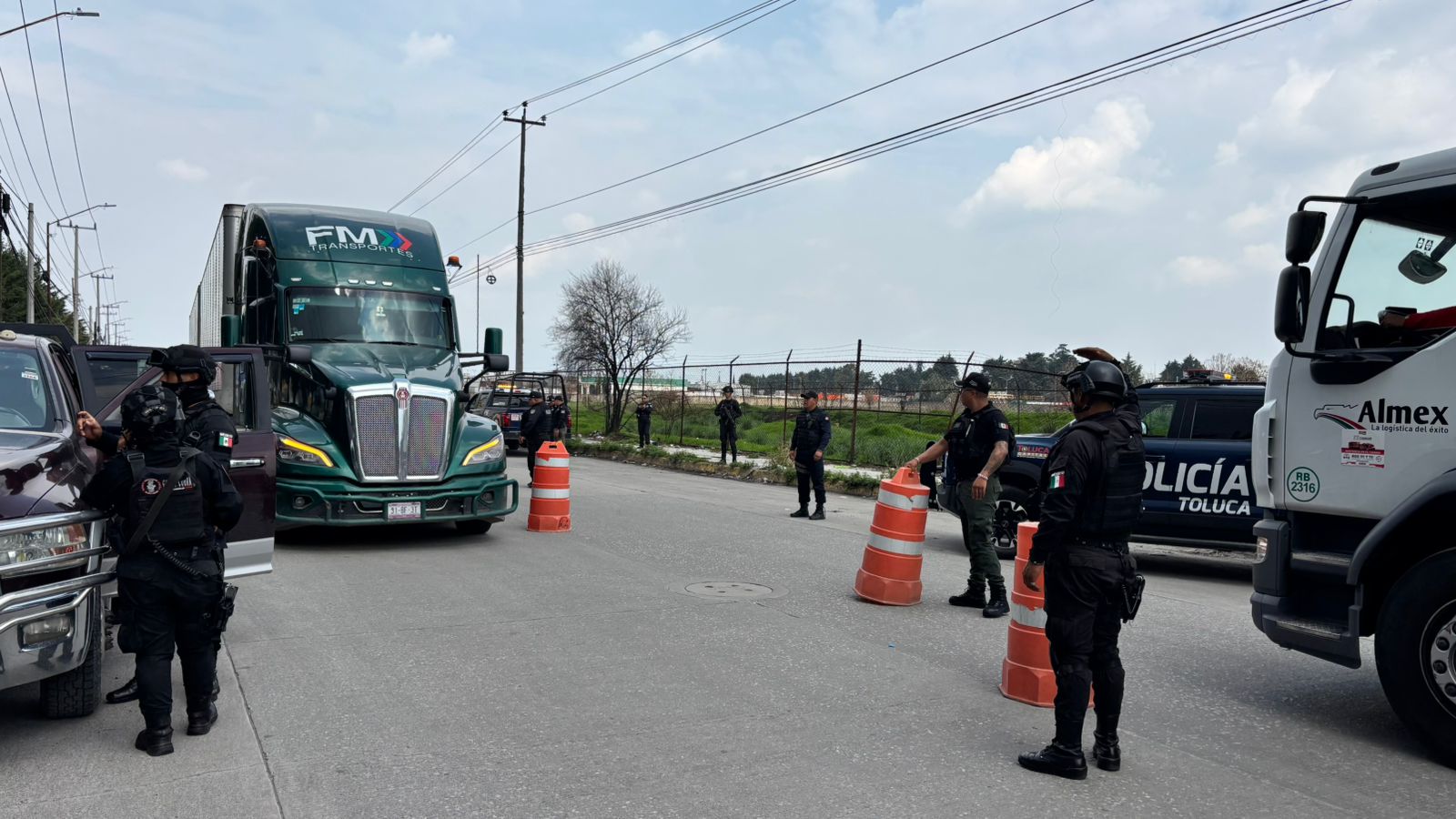 Intensifica Toluca acciones contra el robo a transporte de carga con el Operativo Pegaso