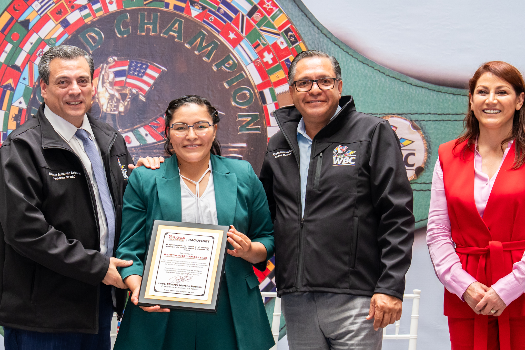 Es “La Roca” Zamora una campeona de Toluca para el mundo: Ricardo Moreno