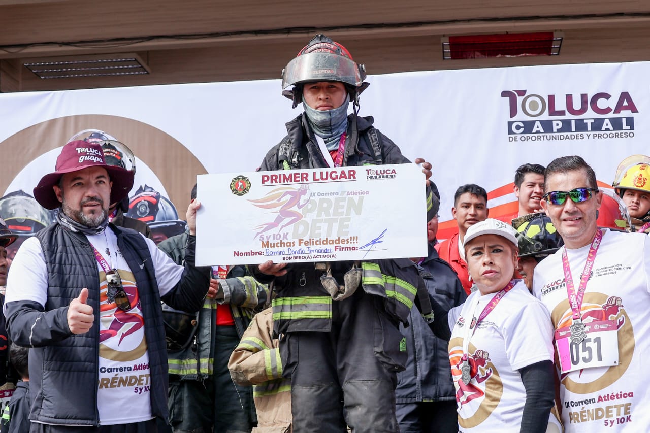 Ramiro Donato, muestra del orgullo, fuerza y carácter de quien pertenece al Heroico Cuerpo de Bomberos de Toluca