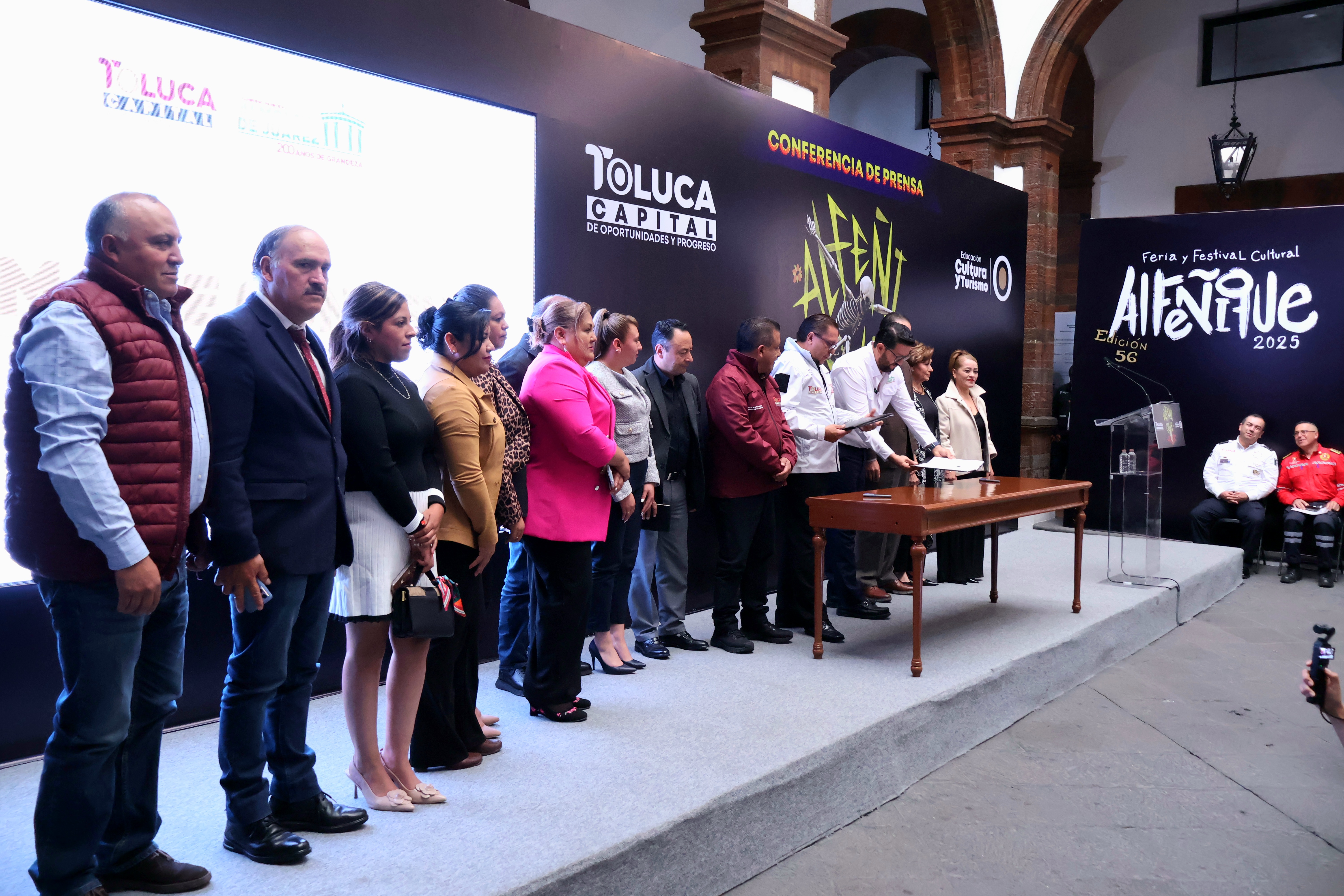 Conjuntan esfuerzos Toluca y Almoloya de Juárez en beneficio de los habitantes