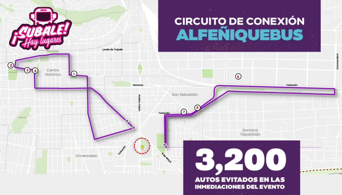 Ofrece Toluca movilidad segura y planificada para los conciertos estelares en la explanada del Mercado Juárez