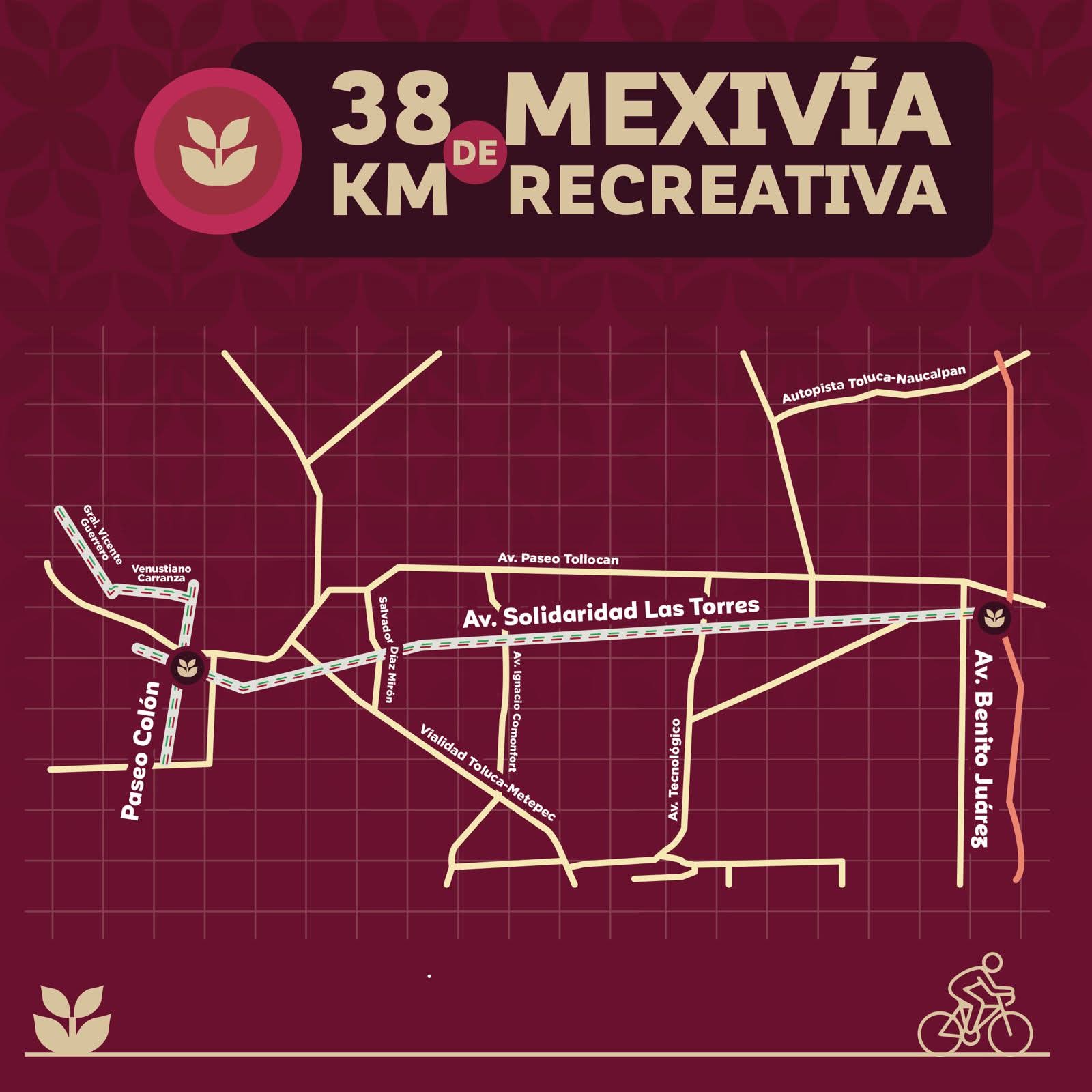 ¡Atención ciudadanos! por Mexivía Recreativa y carrera Ayudar nos Mueve implementa gobierno local cortes viales este 12 de octubre