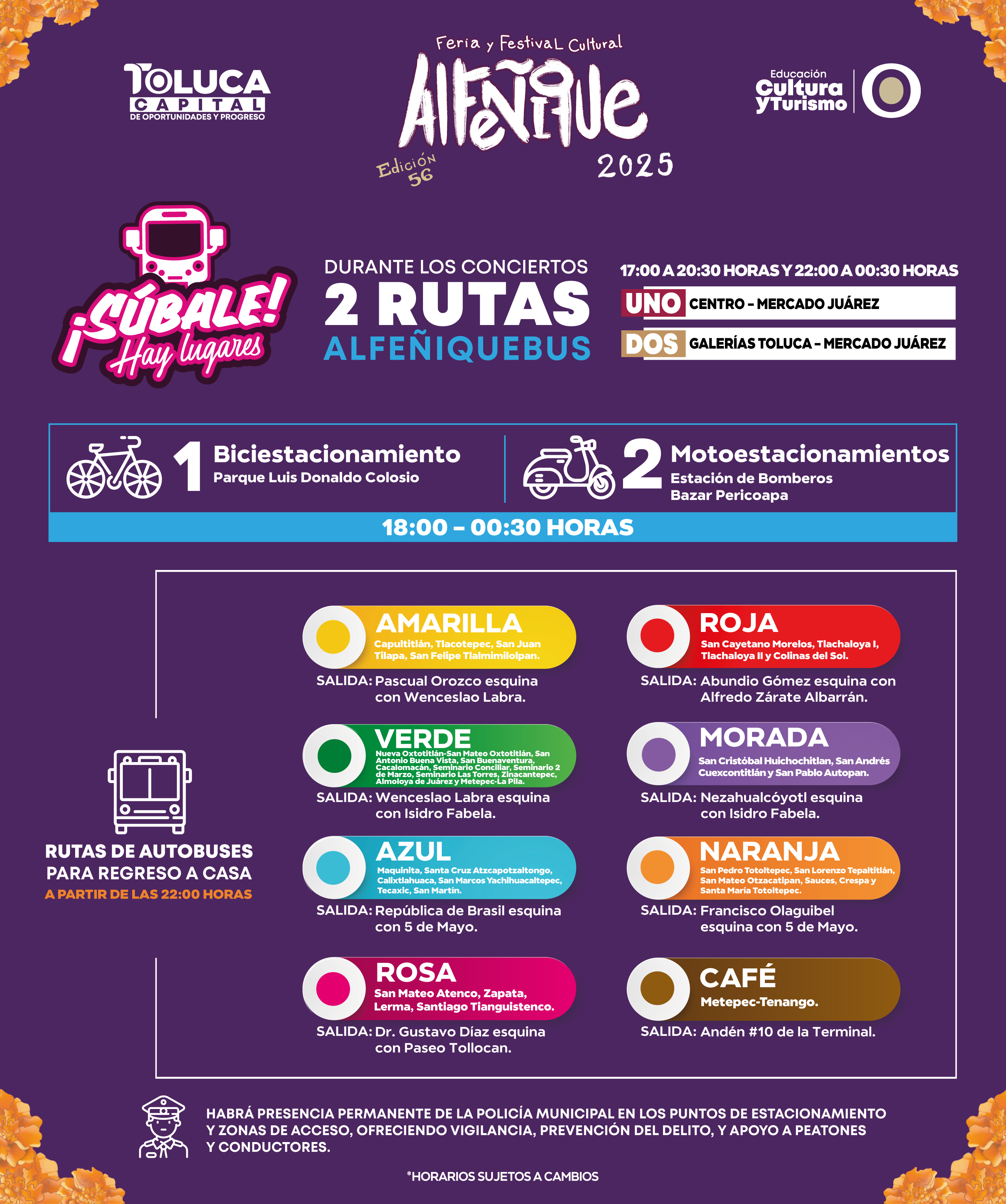 ¿Vas a la Feria del Alfeñique? Estas son las rutas y horarios del transporte