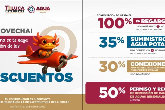 Llama alcalde a aprovechar descuentos en agua potable