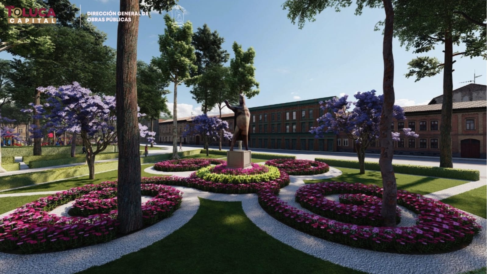 Permanece Cuauhtémoc en la Alameda, la estatua no se mueve y el entorno de jardines y andadores se embellece: Ricardo Moreno