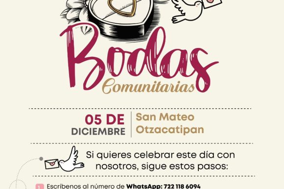 Di sí al amor en la segunda edición de las bodas comunitarias del DIF Toluca