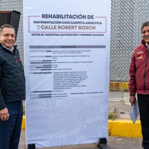 Ricardo Moreno renueva la zona industrial: entrega la nueva calle Robert Bosch, iluminada, segura y reconstruida