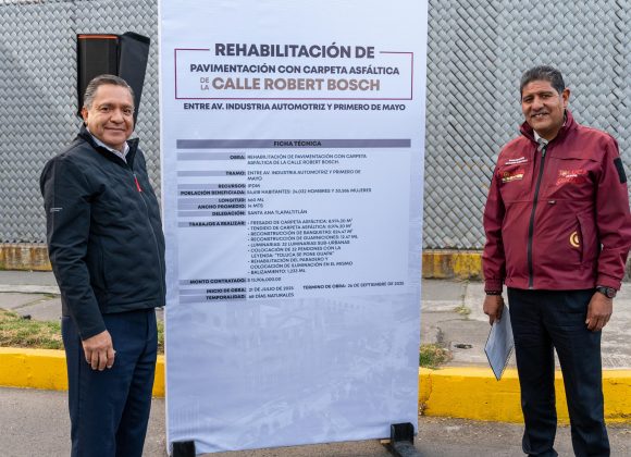 Ricardo Moreno renueva la zona industrial: entrega la nueva calle Robert Bosch, iluminada, segura y reconstruida