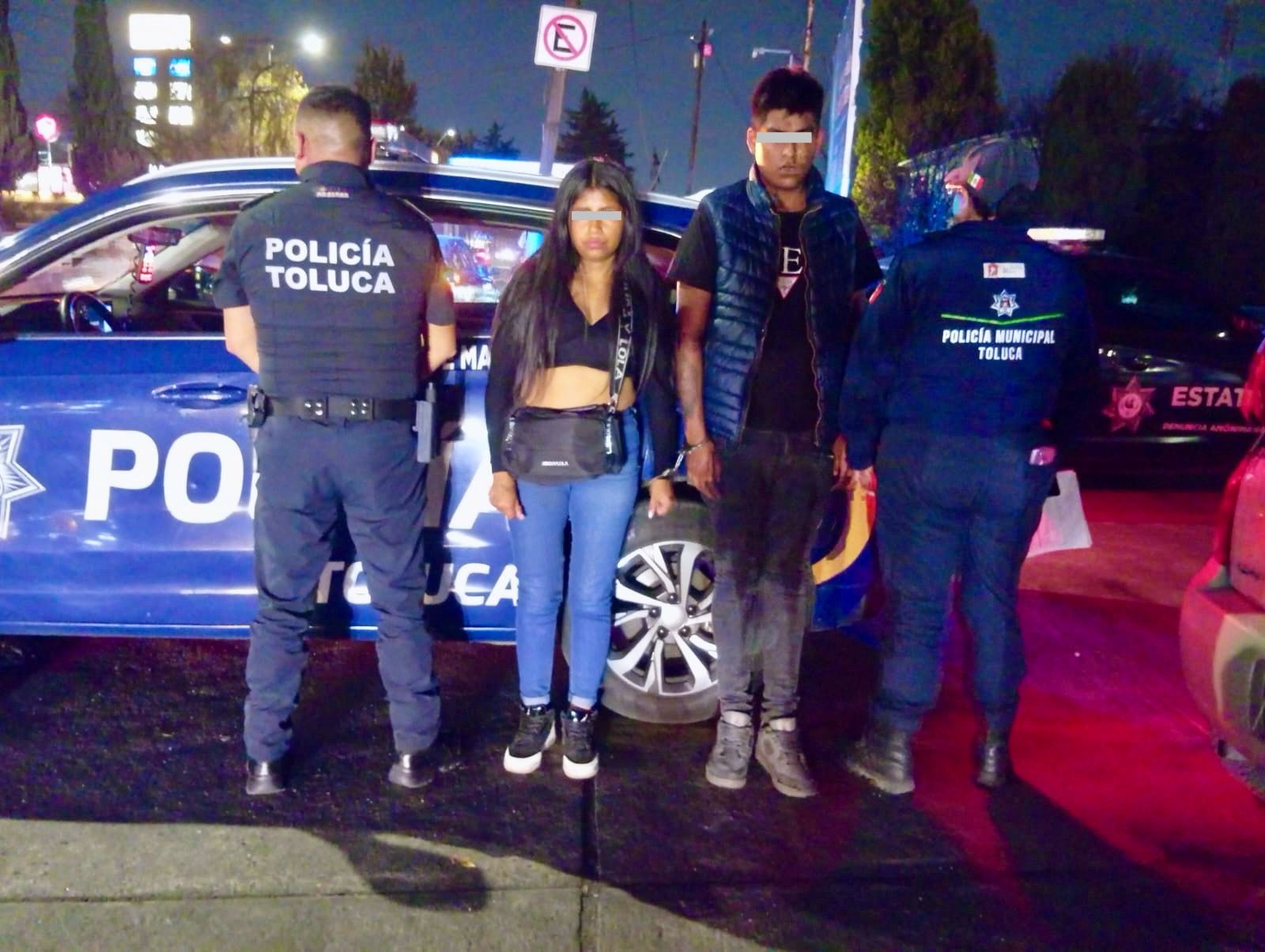 Detienen en Toluca a presunto extorsionador y a dos personas por robo