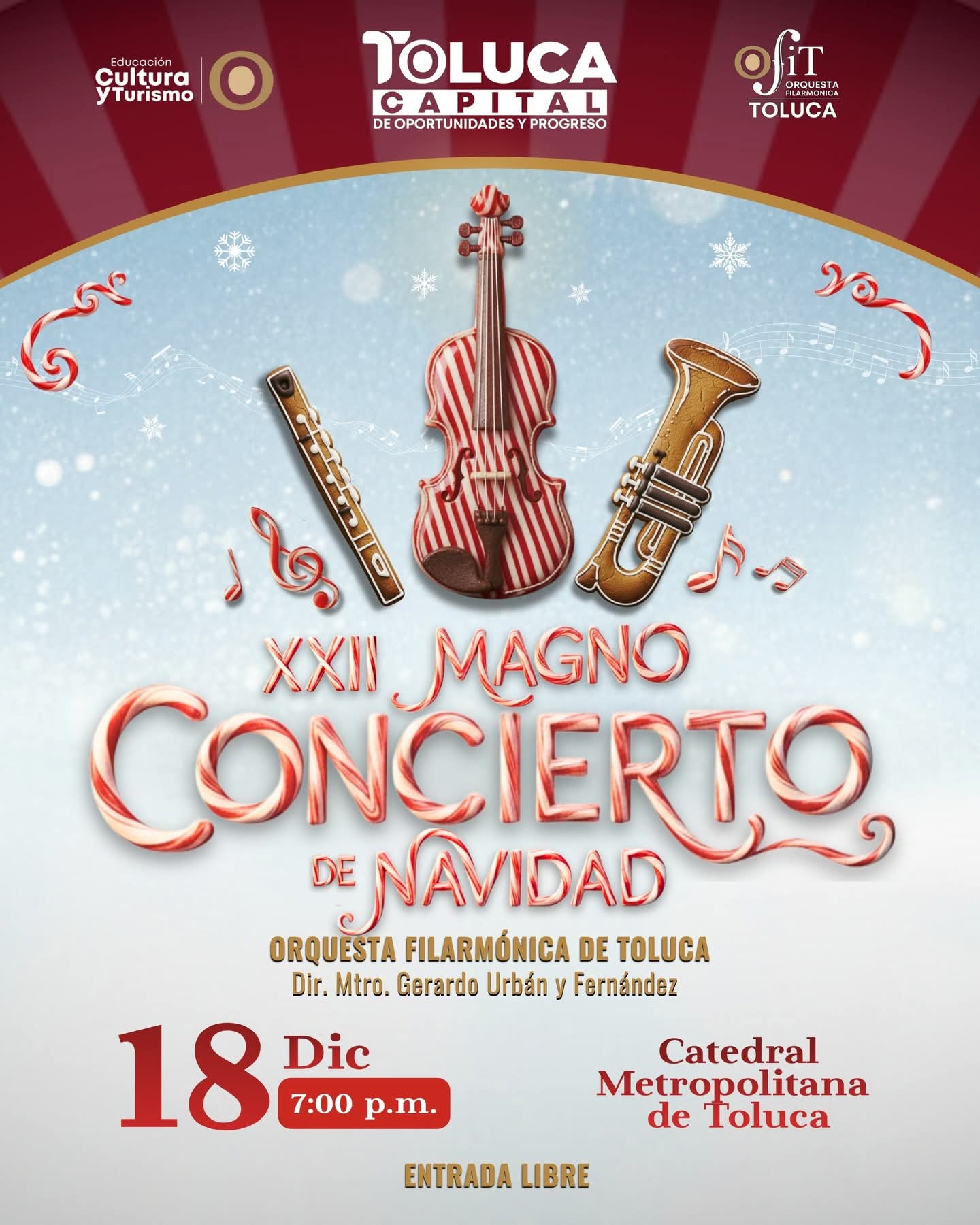 89696c8c-7956-4f64-b2c0-e3af7fb983fa Invita Toluca a disfrutar del XXII Magno Concierto de Navidad