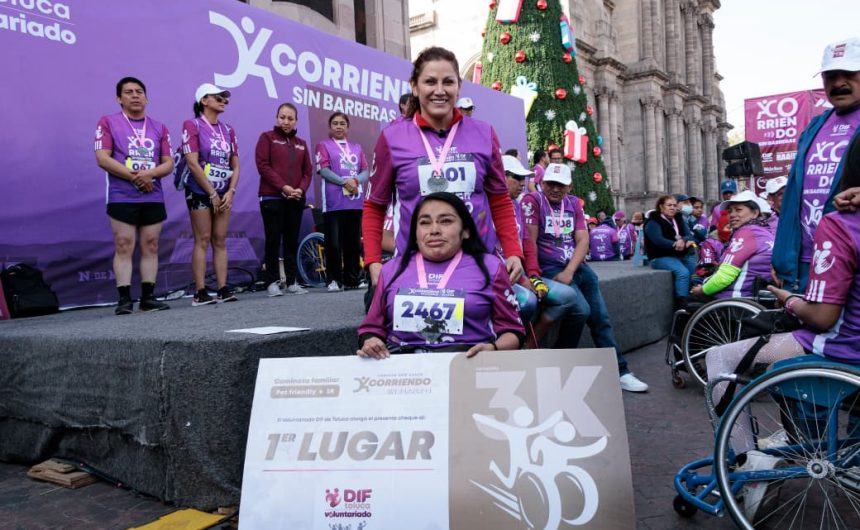 Participan cientos de familias Corriendo sin Barreras y en la Ruta Recreativa