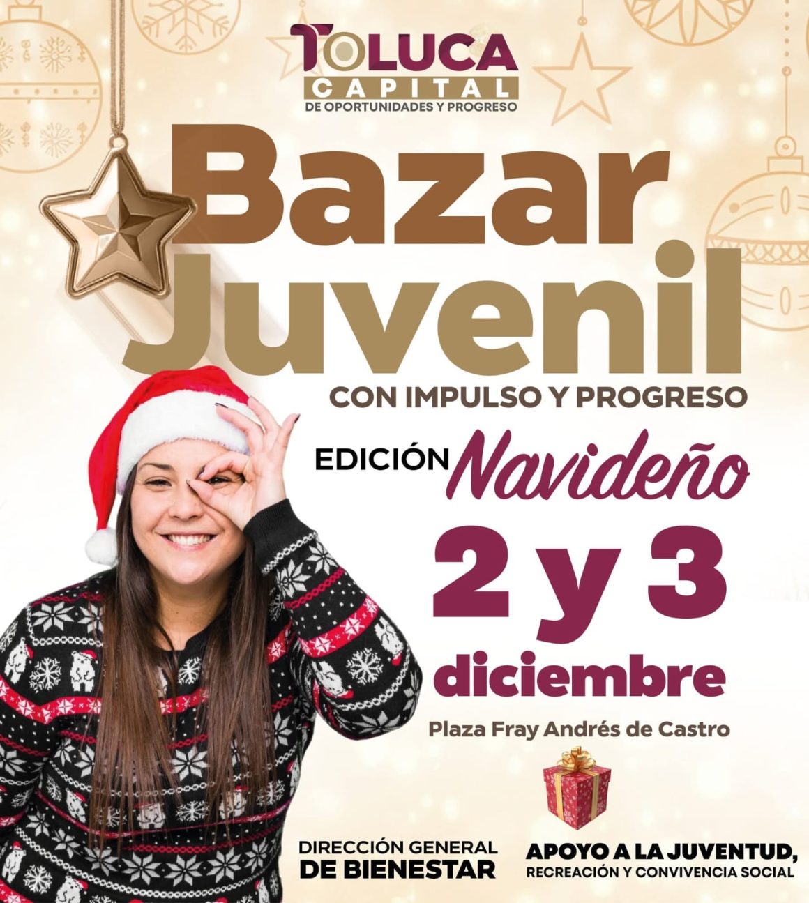 Toluca se llena de talento: jóvenes emprendedores transforman la Navidad en el Bazar Juvenil