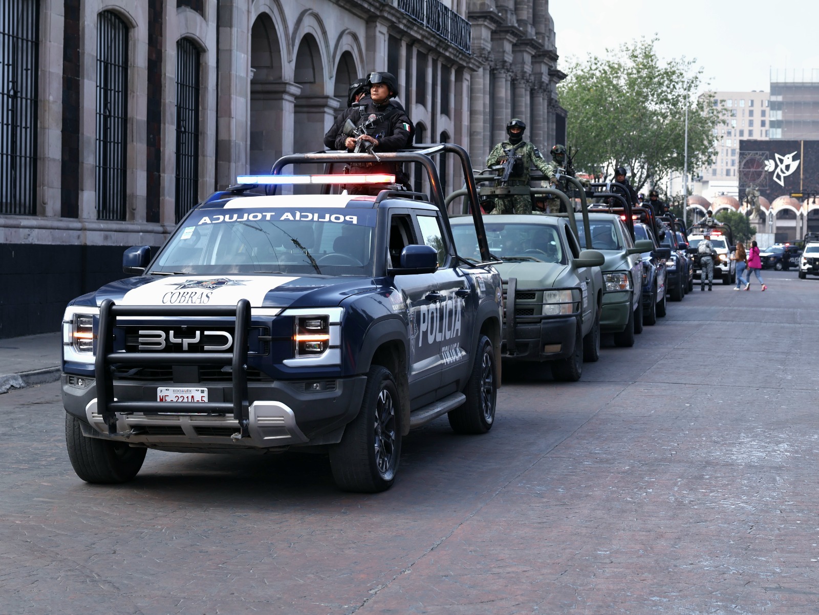 Activa Toluca operativo conjunto con fuerzas federales para reforzar la seguridad