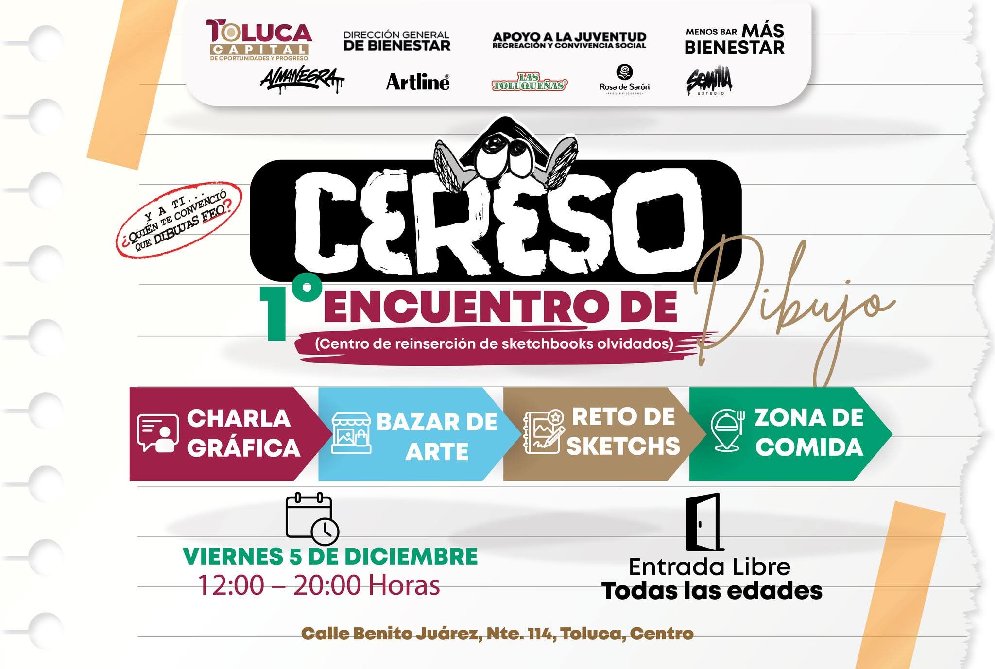 Invita Ricardo Moreno a participar en el 1.er Encuentro de Dibujo