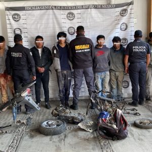 Desmantelan Policía municipal y Fiscalía General de Justicia red de robo de motos en Autopan